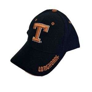Vintage University of Texas Longhorns‎ Embroidered Team Spirit One Size Black